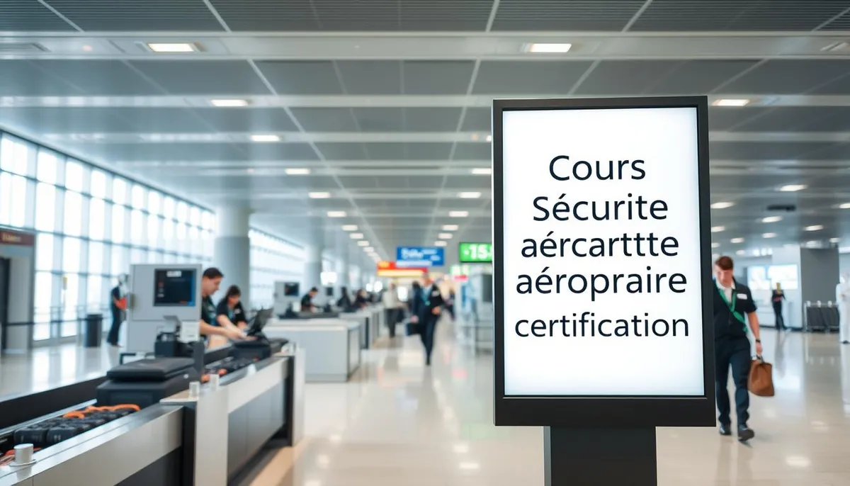 cours sécurité aéroportuaire certification